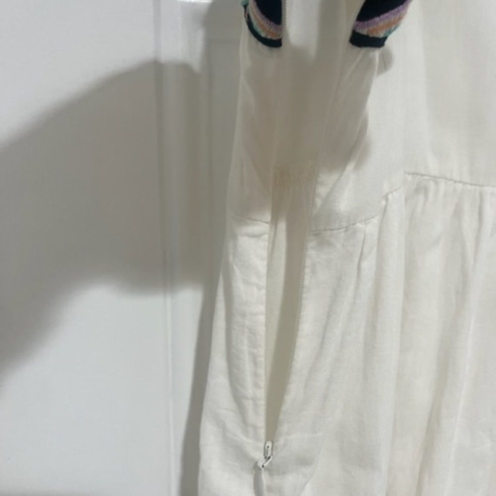 BILLABONG White Black MAXI DRESS TRIBAL DESIGN Beachy Large XL - Picture 5 of 5